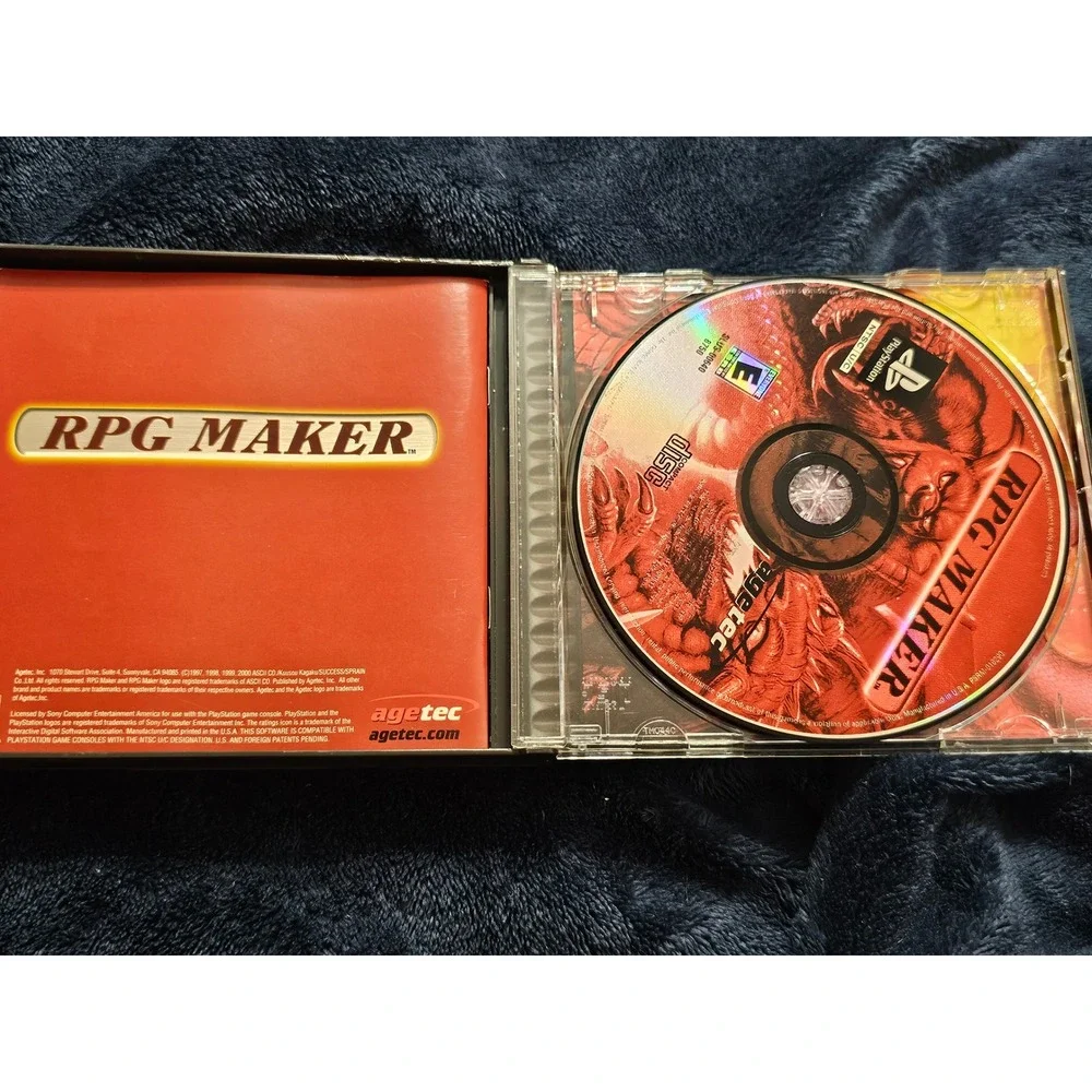 RPG Maker Sony PlayStation 1 PS1 2000 Agetec Designer Series SLUS-00640 NTSC U/C